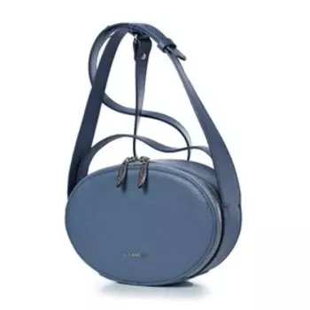 Сумка кросс-боди, отдел на молнии, цвет серо-голубой 23х15,5х6,5см