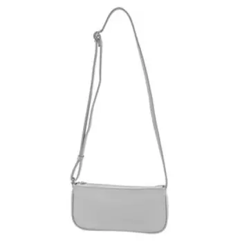 Сумка кросс-боди, отдел на молнии, цвет серый 12х24х3см