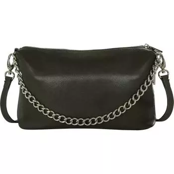 Сумка кросс-боди, отдел на молнии, цвет серый