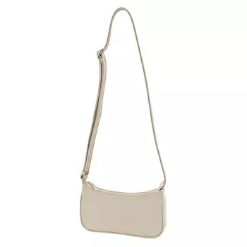 Сумка кросс-боди, отдел на молнии, цвет светло-бежевый 12х23х3см