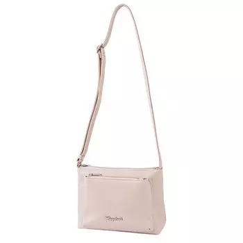 Сумка кросс-боди, отдел на молнии, цвет светло-розовый 19х24х6см