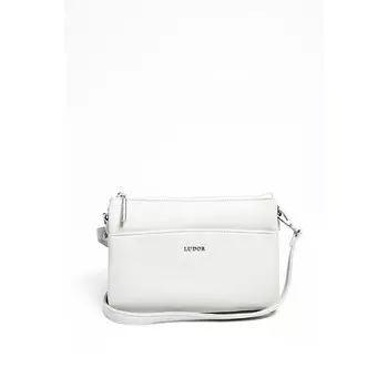 Сумка кросс-боди, отдел на молнии, цвет светло-серый 25х16х7см