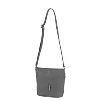 Сумка кросс-боди, отдел на молнии, цвет темно-серый 24х22х11см