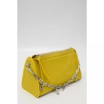 Сумка кросс-боди, отдел на молнии, цвет жёлтый 27х12х16см