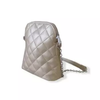 Сумка кросс-боди, отдел на молнии, цвет золото