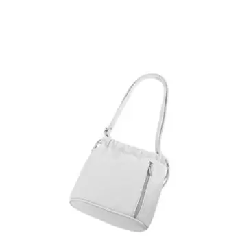 Сумка кросс-боди, отдел нак молнии, цвет белый 20х20х10см