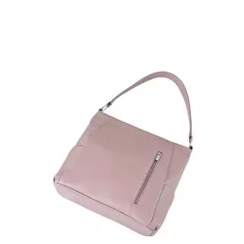 Сумка мешок иск.кожа, отдел на молнии, цвет пудра 30х10х29см