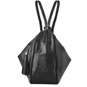 Сумка мешок иск.кожа, отдел на молнии, цвет черный 27х15,5х33см