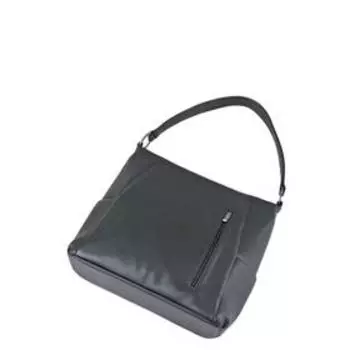 Сумка мешок иск.кожа, отдел на молнии, цвет черный 30х10х29см