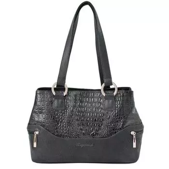 Сумка мешок иск.кожа, отдел на молнии, цвет черный 41х15х25см