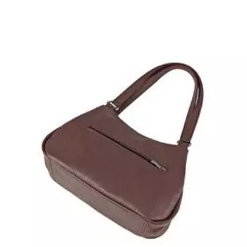 Сумка мешок иск.кожа, отдел на молнии, цвет коричневый 25х11х21см