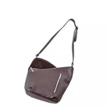 Сумка мешок иск.кожа, отдел на молнии, цвет коричневый 25х15х27см