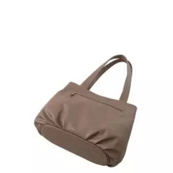 Сумка мешок иск.кожа, отдел на молнии, цвет коричневый 33х15х25см