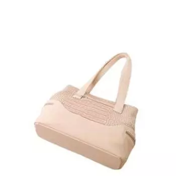 Сумка мешок иск.кожа, отдел на молнии, цвет бежевый 41х15х25см