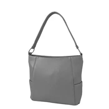 Сумка мешок иск.кожа, отдел на молнии, цвет серый 30х10х29см