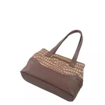 Сумка мешок иск.кожа, отдел на молнии, цвет темно-коричневый 41х15х25см