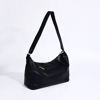 Сумка-мешок Медведково на молнии, цвет чёрный