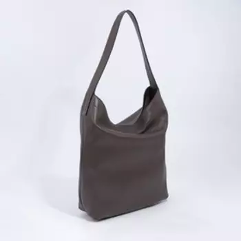 Сумка-мешок на магнитной кнопке, цвет шоколадный