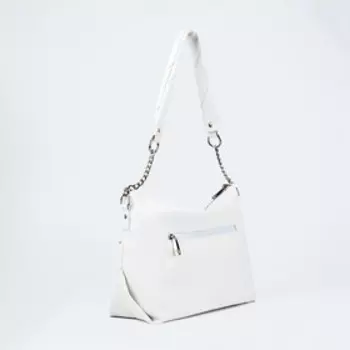 Сумка-мешок на молнии, цвет белый