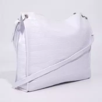 Сумка-мешок на молнии, цвет белый