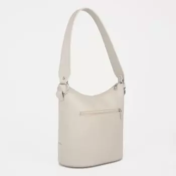 Сумка мешок на молнии, цвет бежевый