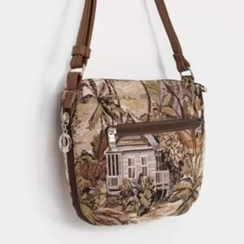 Кросс-боди на молнии, цвет бежевый