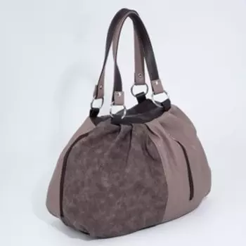 Сумка-мешок на молнии, цвет бежевый