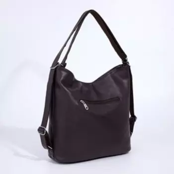 Сумка-мешок на молнии, цвет бордовый