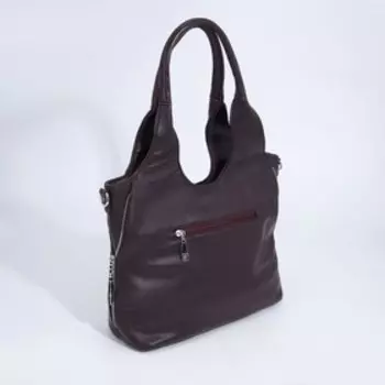 Сумка-мешок на молнии, цвет бордовый