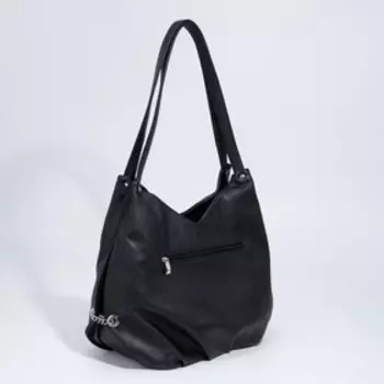 Сумка-мешок на молнии, цвет чёрный