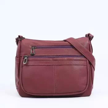 Сумка - мешок женская на молнии, 271320 см, розовая