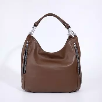 Сумка-мешок на молнии, цвет рыжий