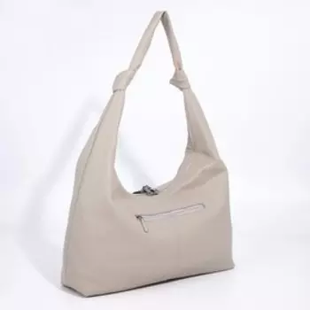 Сумка женская на молнии, цвет серый