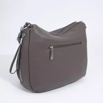 Сумка-мешок на молнии, цвет серый