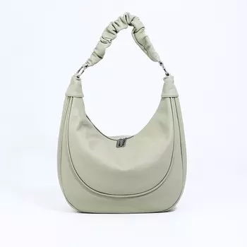 Сумка женская на молнии, цвет зелёный