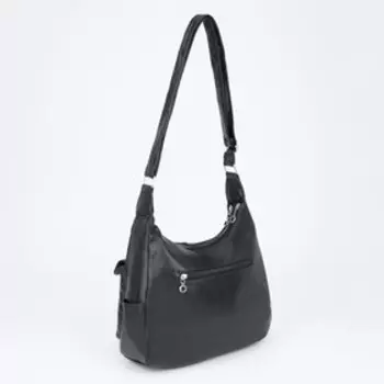 Сумка-мешок, отдел на молнии, 4 наружных карманов, регулируемый ремень, цвет чёрный