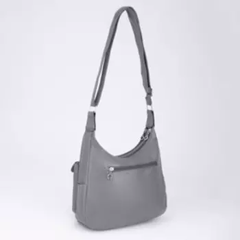 Сумка-мешок, отдел на молнии, 4 наружных карманов, регулируемый ремень, цвет серый