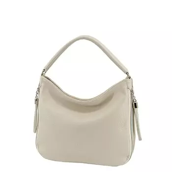 Сумка мешок, отдел на молнии, цвет бежевый 26х23х9см