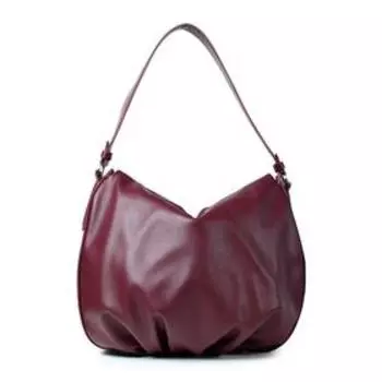 Сумка мешок, отдел на молнии, цвет бордо 11,2х35х24см