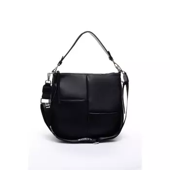 Сумка мешок, отдел на молнии, цвет черный