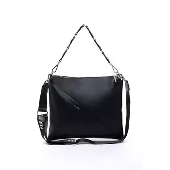 Сумка мешок, отдел на молнии, цвет черный