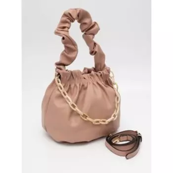 Сумка мешок, отдел на молнии, цвет розовый