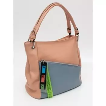 Сумка мешок, отдел на молнии, цвет розовый 33х14х29см