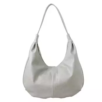 Сумка мешок, отдел на молнии, цвет серый 22х40х13см