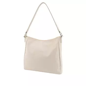 Сумка мешок, отдел на молнии, цвет светло-бежевый 31х33х8см