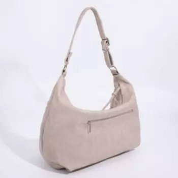 Сумка-мешок, отдел на молнии, наружный карман, цвет бежевый