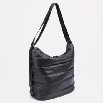 Сумка-мешок, отдел на молнии, наружный карман, цвет чёрный