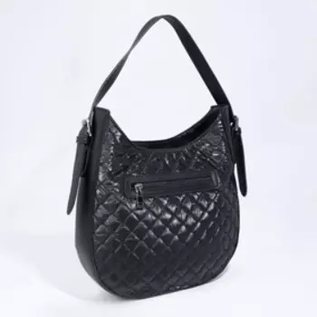 Сумка-мешок, отдел на молнии, наружный карман, цвет чёрный