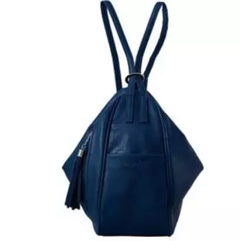 Сумка-мешок, отдел на молнии, наружный карман, цвет синий