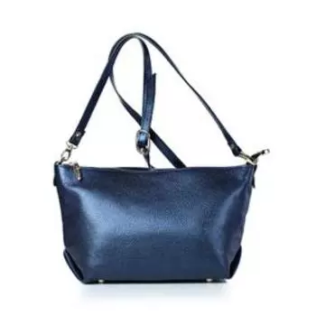 Сумка-мешок, отдел на молнии, наружный карман, цвет синий